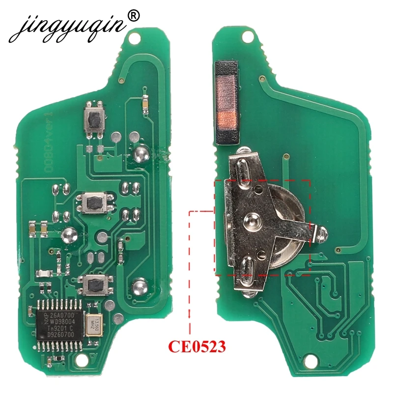Jingyuqin для peugeot 407 307 308 607 Citroen C2 C3 C4 C5 ASK/FSK дистанционный ключ электронная плата 3