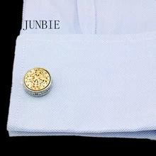 JUNBIE Спарта рубашка запонки для мужчин дизайнерские золотые и серебряные запонки на пуговицах мужские высококачественные роскошные свадебные