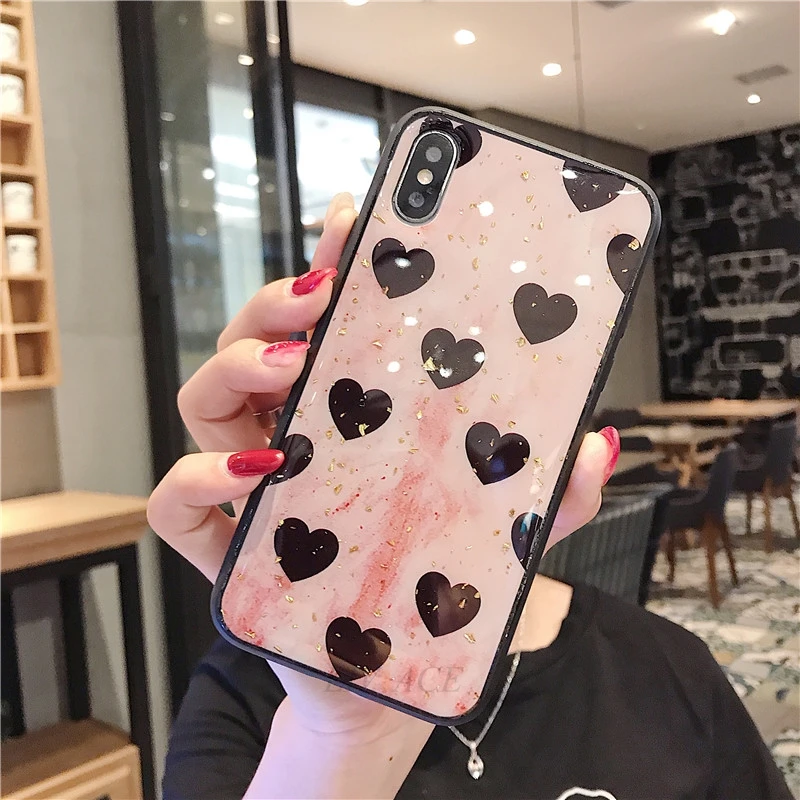 Роскошный блестящий чехол из золотой фольги для huawei p30 p20 pro lite mate 30 20 10 pro nova 3 3i 5t 2s 5 5i 4e 3e Love Lozenge
