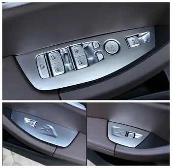 

Chrome Door Window Switch panel cover trim For BMW X4 G02 X3 G01 2018 2019 LHD