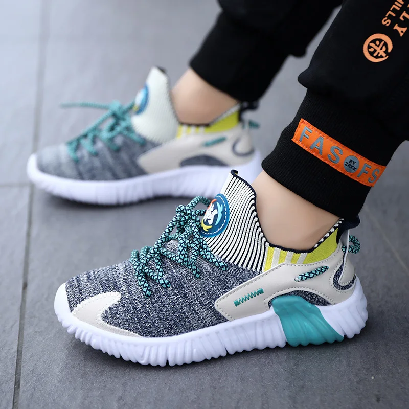 Children Sneakers Shoes Lightweight Breathable Mesh Kids Shoes Soft Sole Casual Outdoor Boys Sports Running Shoes Fashion exdino children led dinosaur mesh autumn light up training shoes little boy spinosaurus kids flashing sports sneakers breathable