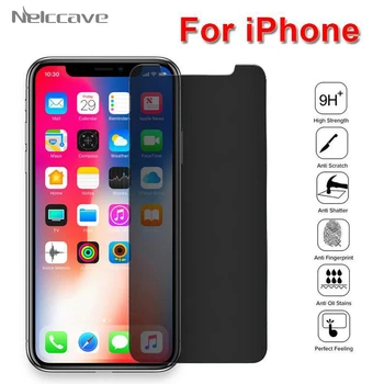 

100Pcs Private Screen Protector For iPhone 12 11 Pro Max XS XR X 8 Plus 7 6 6S SE 2020 Antispy Tempered Glass Protective Film