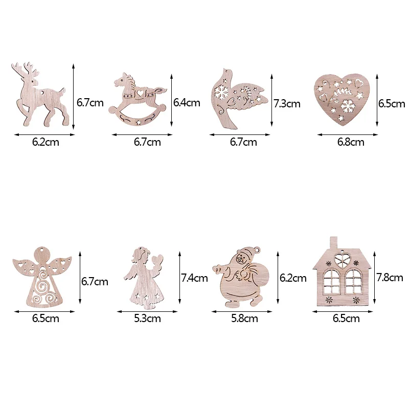 5/10 шт полые рождественские Снежинки Деревянные Подвески, украшения для орнамент с рождественской елкой "сделай сам" для рождественской вечеринки аксессуары подарок для детей