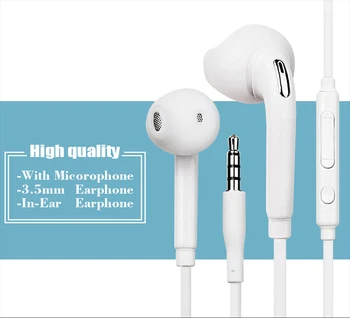 

for S6 Earphone In-ear Stereo Earpiece with Microphone for MP3 MP4 Samsung Galaxy S4 S3 S2 I9300 I9800 S5 S6 Edge 10pcs/Lot