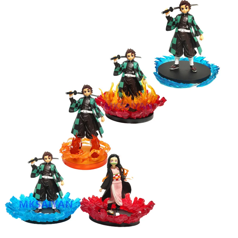 Demon Toys Action Figure Kamado Tanjirou Kamado Nezuko Anime Demonic Slayer Kimetsu no Yaiba Figurals PVC DIY Effect Doll Model