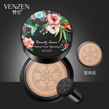 

VENZEN 2Pcs=15g+15g Sunscreen Air Cushion BB CC Cream Concealer Moisturizing Foundation Makeup Bare Face Cream Korean Cosmetics
