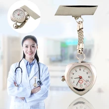 Модные часы для медсестры, женские карманные часы с зажимом, подвеска в виде сердца, кварцевые часы для медицинского врача, часы для медсестры, высокое качество