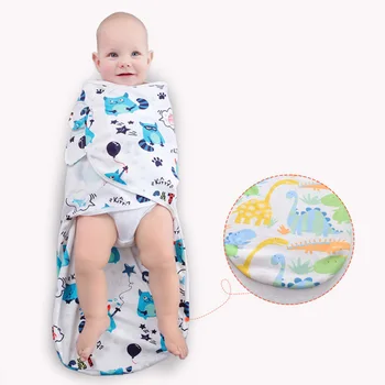 

Summer Baby Swaddle Newborns Cotton Sleeping Bag Blankets Sleepsack Soft Wrap J71