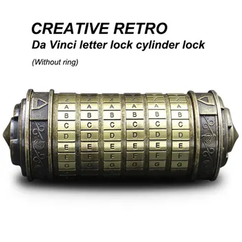 

Creative retro birthday gift DaVinci letter password lock Valentine gift gift