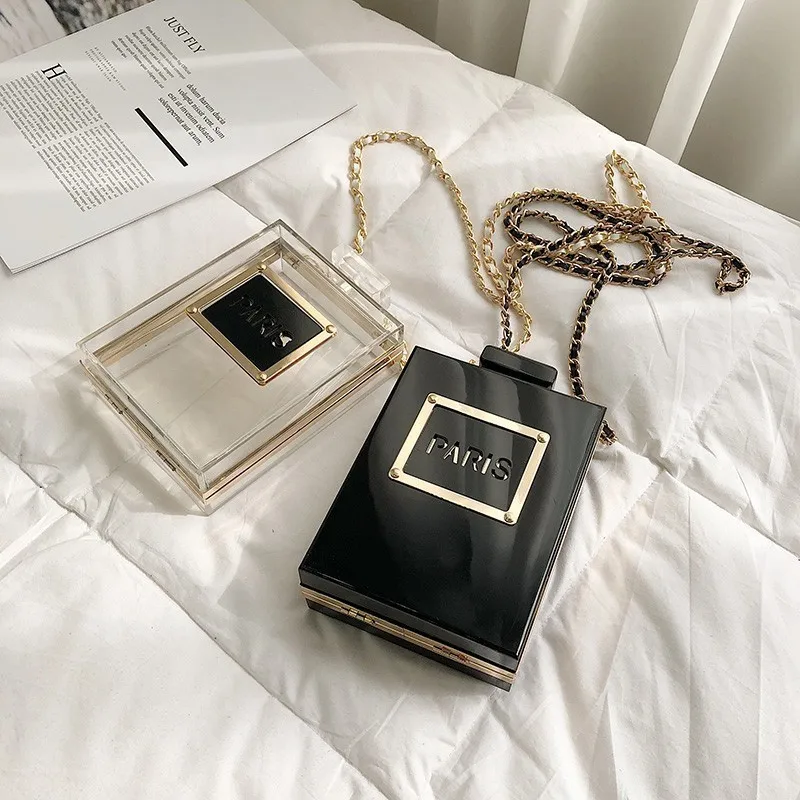 Luxury Brand Design Acrylic Decoration Clutches Women Evening Bags Party Wedding Hand Bag Chain Crossbody Purses Wallet Clutch |