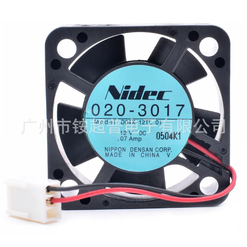 Радиатор охлаждения Вентилятор для NIDEC 4010 D04X-12TL 01 020-3017 AC/DC 12V 0.07A 40*40*10 мм 2700 об/мин