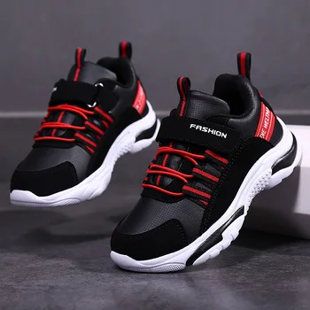 

autumn boys children shoes fashion Versatile sports lazy shoes pu Leather waterproof soft Light Anti-slippery kids Casual shoes