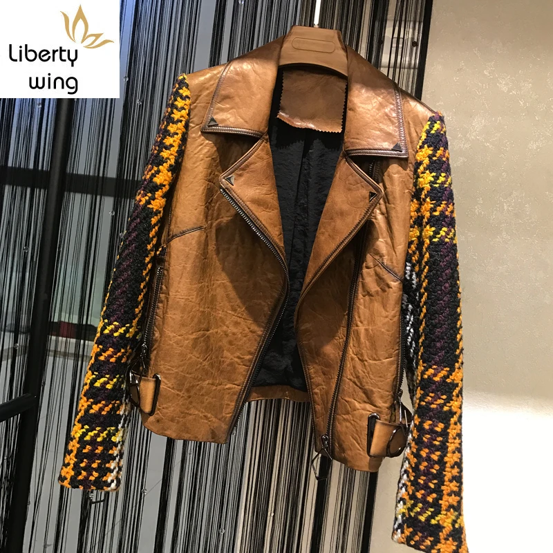 Top Fashion Brand Real spliced Jacket 