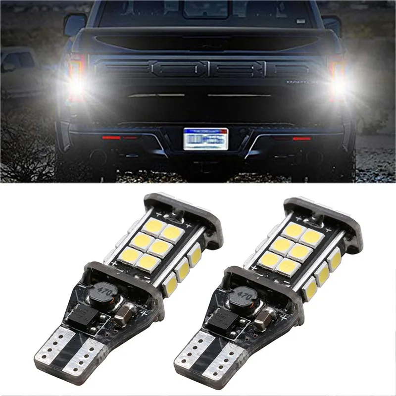 

Dropshipping LED Car Light Bulb White T15 W16W 3030 24SMD Backup Reserve Tail Running Lamp Emergency Car Accessories