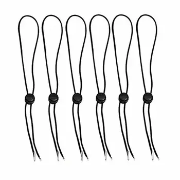 

NEW 10pcs Black Super Elastic Adjustable Chin Strap Safety Wind Hat Retainer Cap Cord Accessories for Outdoor Fishing