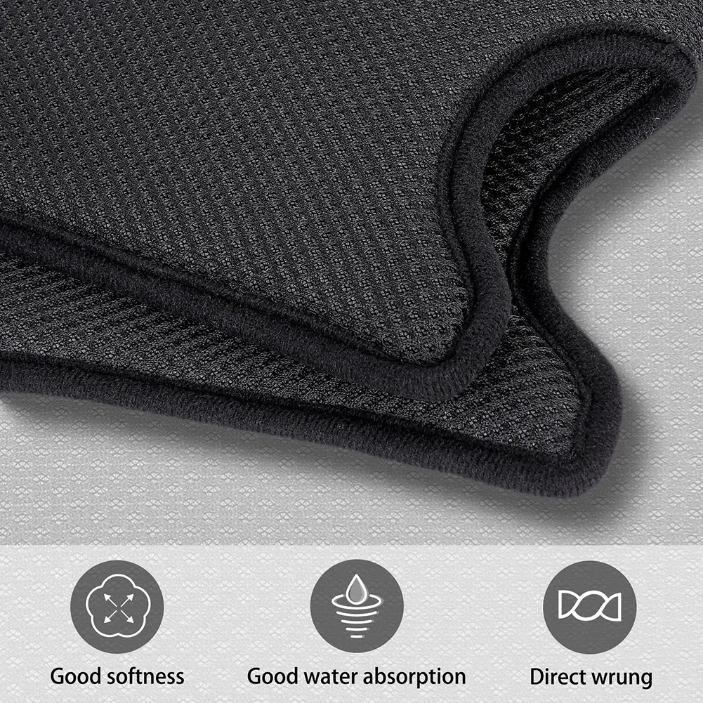 Faucet Wraparound Splash Catcher Absorbent Mat Dish Drying Pads for Kitchen Bathroom Rv Faucet Counter Sink Water Prevent