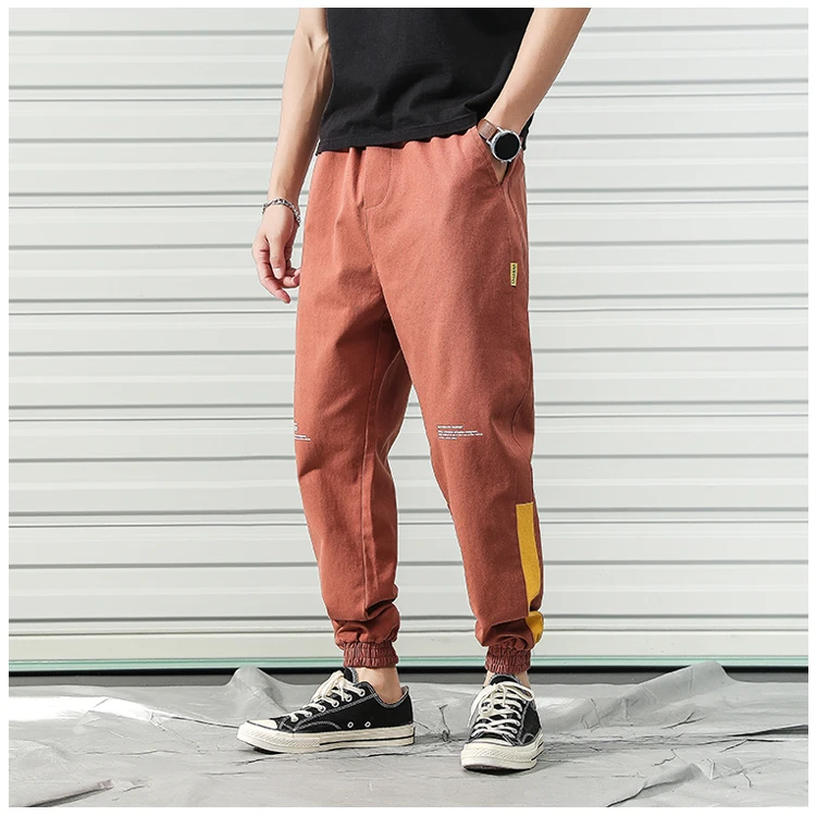 Мужские осенние карманы хип-хоп Уличная одежда повседневные штаны-шаровары мужские милые модные корейские свободные большие размеры 5XL джоггеры - Цвет: SS112  C