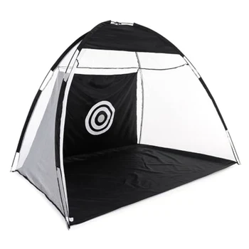

Foldable Golf Hitting Cage Training Aids Indoor Outdoor Sports Golf Cage Swing Trainer Chipping Net Backyard Garden Grassland