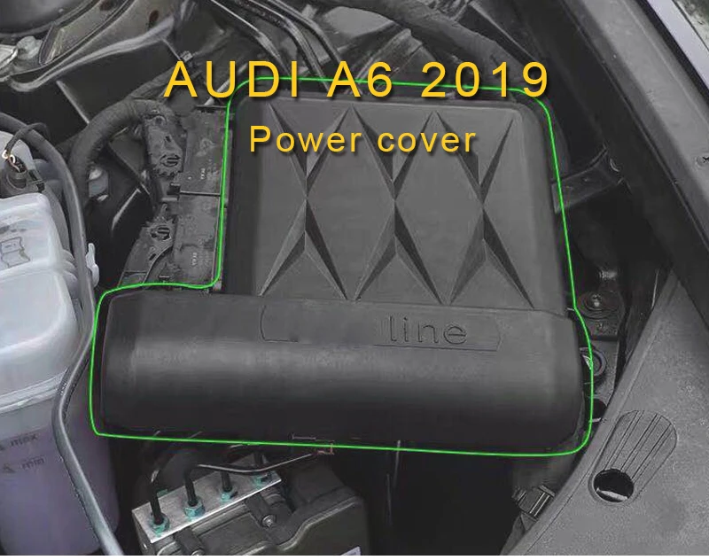 Карманго для Audi A6 C8 автомобильный аккумулятор питания электрода протектор отрицательный зажим клемма крышка оболочки