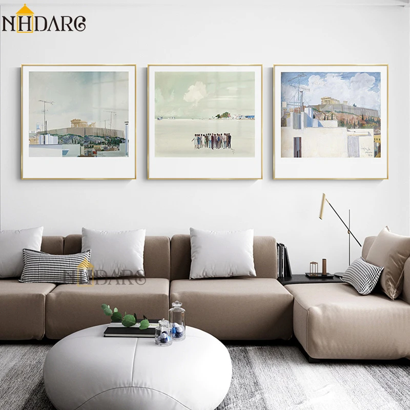 NHDARC Canvas Giclee Print Poster Painting Scenery Landscape Wall Pictures Art for Living Room Home Decor Square ARC00897