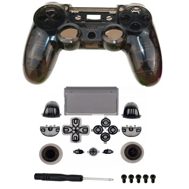 Ps4 Full Housing V1 Controller Shell Case Cover Mod Kit Buttons For Playstation 4 Dualshock 4 Ps 4 Replacement Transparent Black Cases Aliexpress Ps4 Full Housing V1 Controller Shell Case Cover Mod Kit Buttons For Playstation 4 Dualshock 4 Ps 4 Replacement Transparent Black Cases Aliexpress