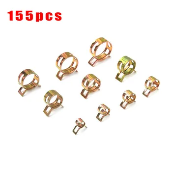 

155pcs/kit Spring Clamps Parts Assorted Clip Fuel Water Line Accessories