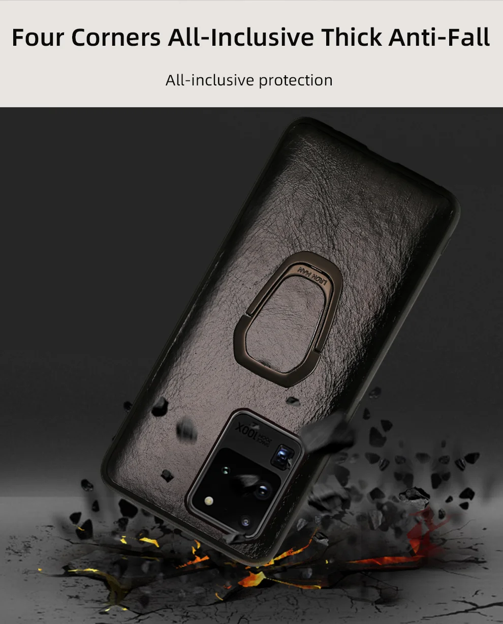 Luxury leather Magnetic Case For Samsung Galaxy Phones