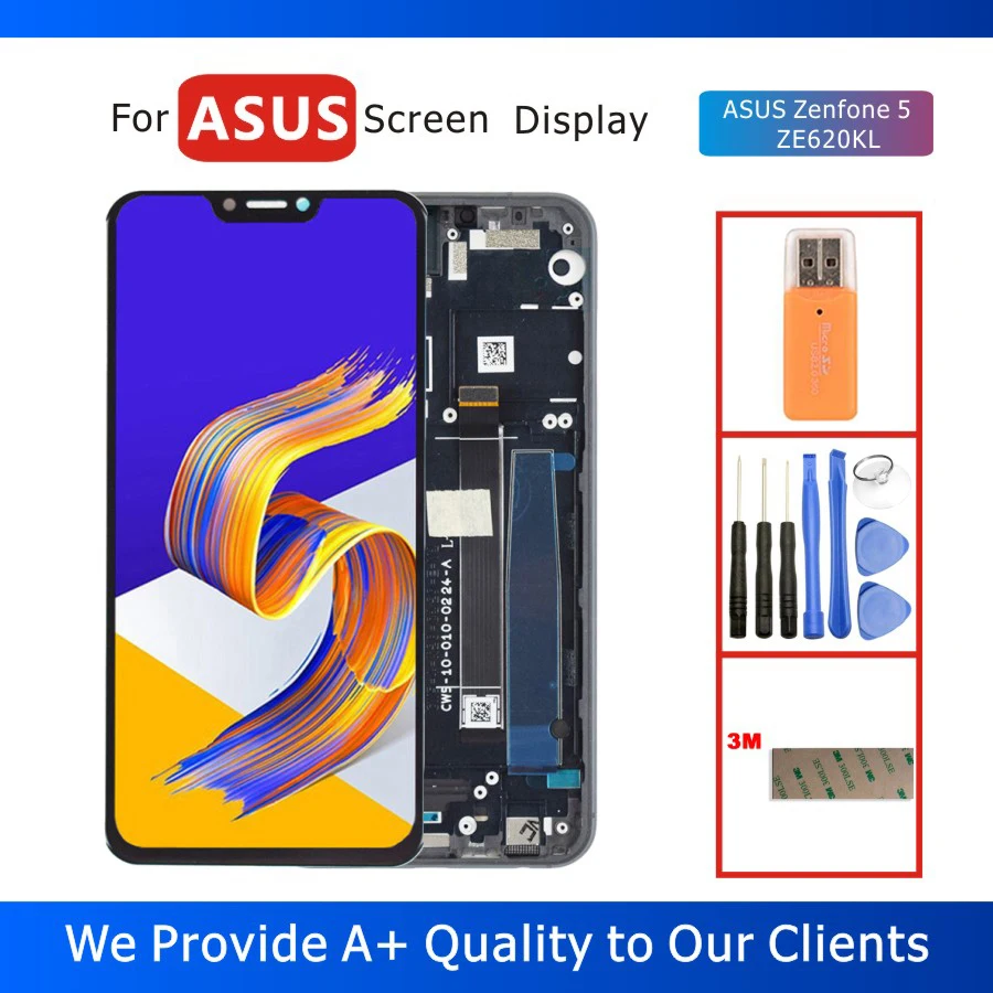 100% протестированный 6 2 &quotЖК дисплей для ASUS Zenfone 5 ZE620KL с сенсорным экраном