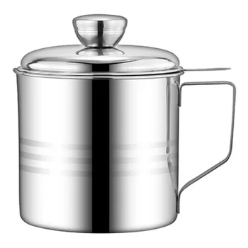 

Kitchen Oil Filter Household Grease Leakproof Stainless Steel Container