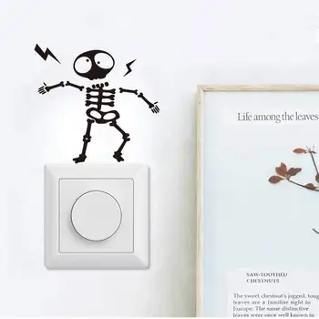 

Electric shock Extraterrestrial and bird switch Wall Sticker for kids rooms art decals Removable Switch decoration Stickers