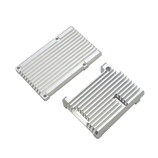 Silver Для Raspberry Pi 4 Модель B защитный чехол из алюминиевого сплава/пассивный охлаждающий корпус металлический корпус тепловыделение для Pi 4 - Комплект: Silver