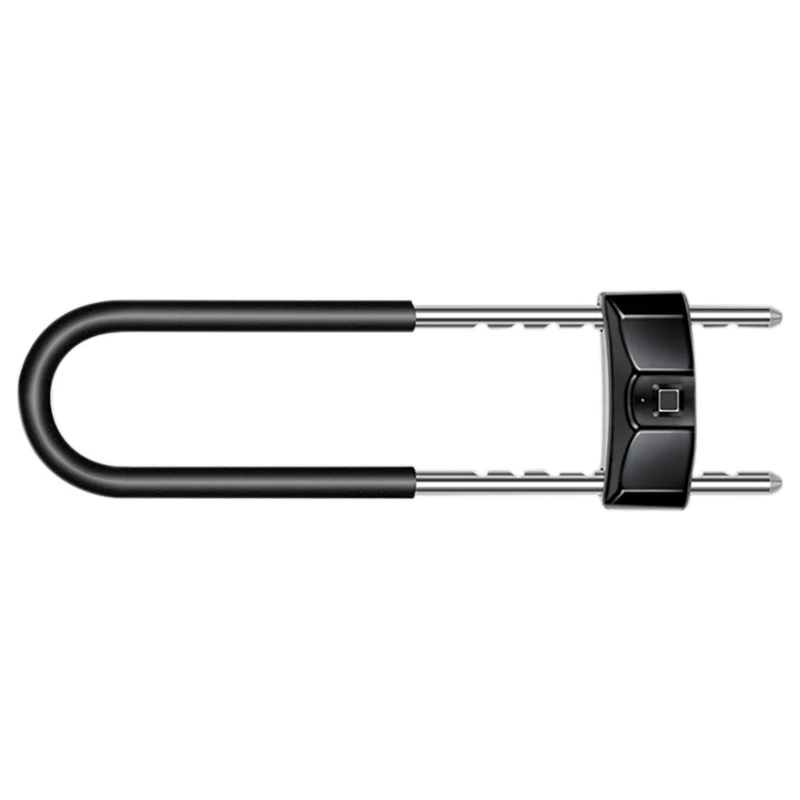 

FFYY-Smart Fingerprint U-Lock Waterproof Portable Security Anti-Theft Lock,for Office, Shop, House, Motorcycle, Bicycle, Etc.