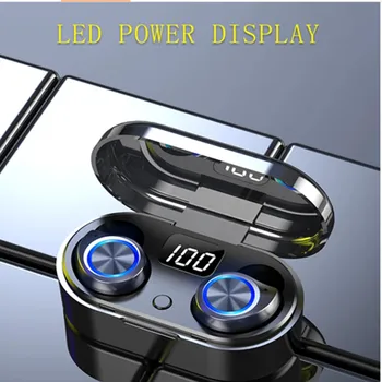 

TWS Wireless Earbuds 5.0 TW80 Digital Display Charging Wireless Stereo Earphone Sports Headphones