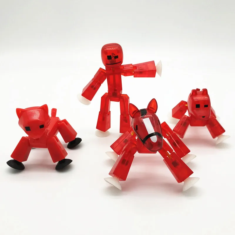 

Animation Stikbot Deformation Robot Toys Stikbot Pet Movable Doll Stickboats