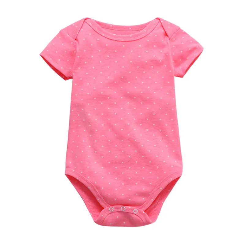 0-2 yeas Newborn Baby Clothes Girl Romper Jumpsuit Boys Infant Short Sleeve Cartoon Printed Overall Clothing