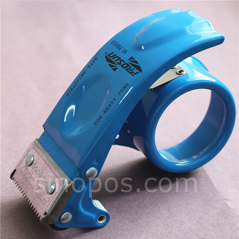 

Metal Packing Tape Dispenser, carton sealer pack tape gun, steel 6cm strapping tape cutters, warehouse office sealing tool taper
