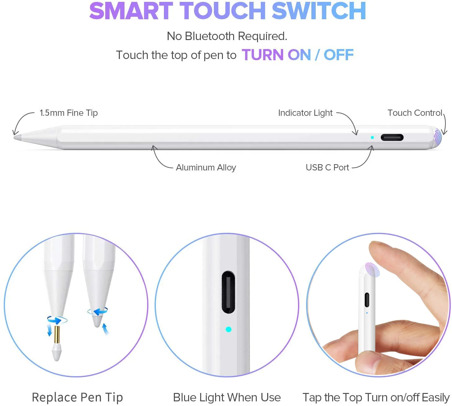 Стилус для iPad Pro 2019 11 дюймов 12 9/10 2 6th 2018/Air 3 / Mini 5 Apple Pencil 2|Стилусы планшетов| |