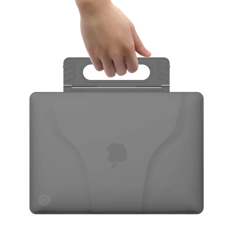 Matte Hard Case For MacBook Pro 13 Cover 2019 2018 2017 2016 Release A2159 A1989 A1706 A1708 Handle Stand Heat Dissipation Cases |