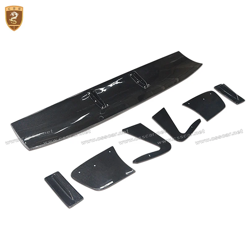 CSSYL настоящий углеродное волокно GT Крыло задний спойлер универсальный авто