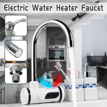 

220V Electric Tankless Water Heater Instant Hot Water Faucet Heater Cold Heating Faucet Electric Instantaneous Water Heater