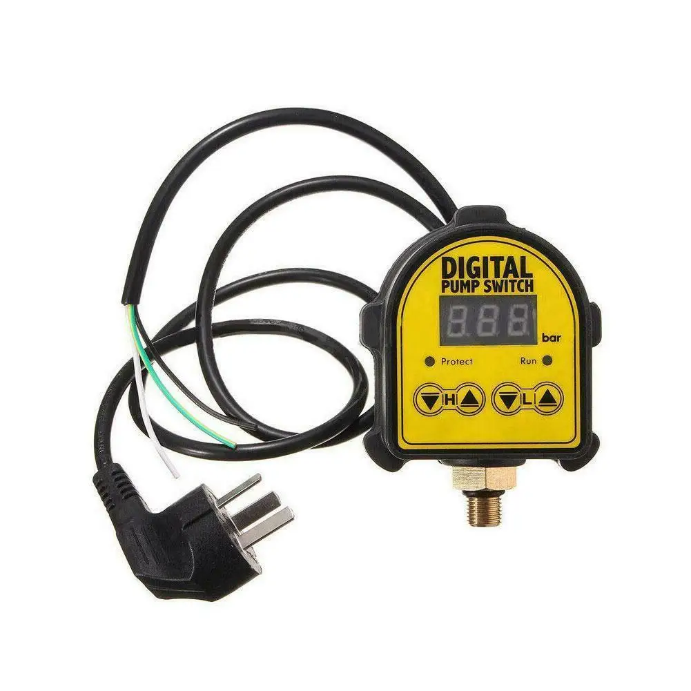

Gauge Water Pump Pressure Controller On Off Switch Home Stable LCD Dispaly Automatic Low Noise Waterproof Digital Eletronic