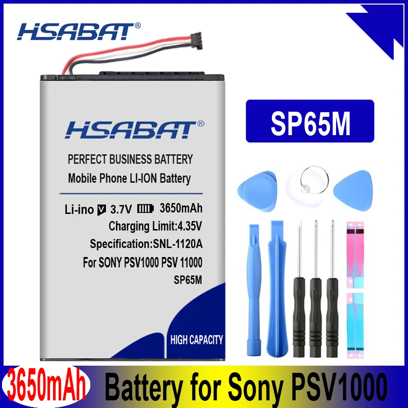 HSABAT SP65M 3650 мА/ч, Батарея для sony Оборудование для psv VITA Оборудование для psv ITA 1000 Оборудование для psv 1000 SP65M PCH-1001 PCH-1101 батареи