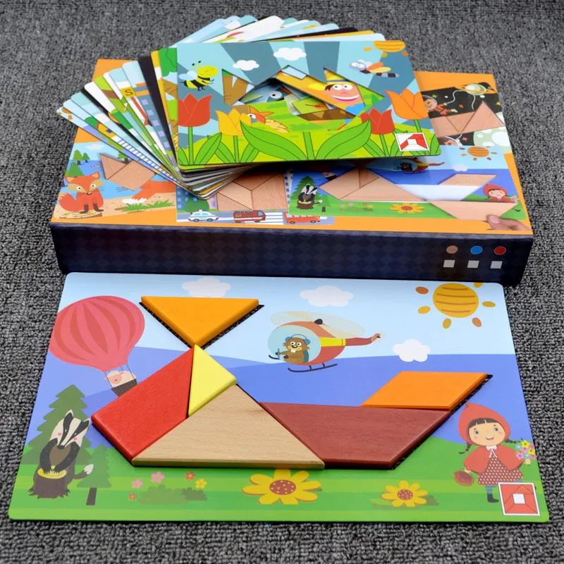 

Wood Jigsaw Puzzle Intelligence Early Education Jigsaw Puzzle Educational Toy Children Boy 345679-Year-Old Stereo