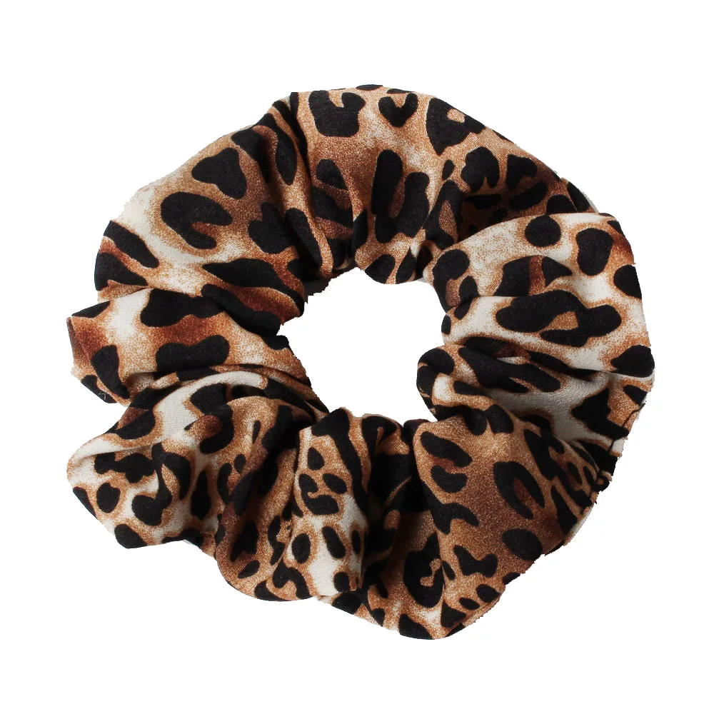

3Pcs/lot Soft Animal Leopard Print Fabric Scrunchie Ponytail Loop Holder Stretchy Elastic Hair Tie For Women Hair Accessories