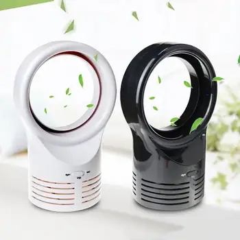 

No Leaf Fan Mini Portable Bladeless Refrigeration Desktop Air Conditioner Low db