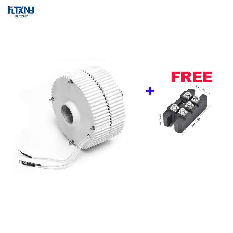 Низкая Скорость 300W 400W 12V 24V 48V 3 фазовый без зубчатой передачи постоянный магнит