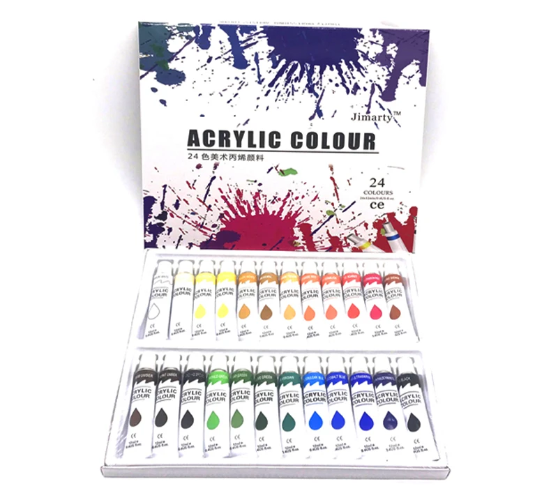 Набор акриловых красок 12 мл/трубка 24 цвета|acrylic paint set|paint setacrylic |