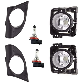 

1 Set Fog Light Lamp and Cover Grille Grill Trim Replacement Fit for 2009-2010 Acura TSX 4 Door Sedan