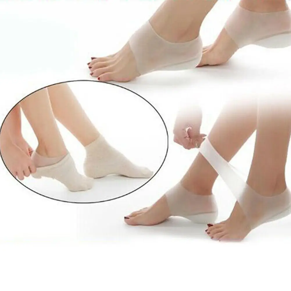1 Pair Silicone Increase Insoles High Heel Shoes Pad Insoles Breathable Health Care Shoe Insole High Heel Shoe Insert 2/3cm