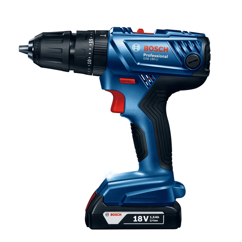 Bosch зарядка Ударная дрель 14,4 В/18 В литиевая отвертка ручная дрель GSB140-LI/GSB180-LI